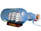 Master And Commander HMS Surprise Model Ship in a Glass Bottle 11""