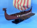 Wooden Viking Drakkar Model Boat 24""