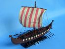 Wooden Viking Drakkar Model Boat 14""