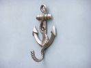 Silver Finish Anchor With Rope Hook 5""