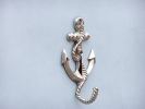 Chrome Anchor With Rope Hook 5""