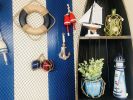 Vintage Blue and White Decorative Lifering 10""