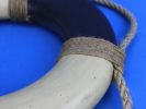 Vintage Blue and White Decorative Lifering Christmas Ornament 10""