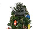 Wooden Flying Dutchman Model Pirate Ship Christmas Tree Topper Decoration