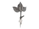 Cast Iron Birch Tree Leaves Decorative Metal Tree Branch Hooks 6.5""