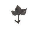 Cast Iron Birch Tree Leaves Decorative Metal Tree Branch Hooks 6.5""