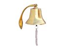Brass Plated Hanging Harbor Bell 7""