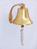Brass Plated Hanging Harbor Bell 5.5""
