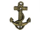 Rustic Gold Cast Iron Anchor Hook 7""