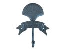 Cast Iron Seashell Beach Hook 8""
