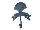 Cast Iron Seashell Beach Hook 8""