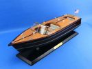 Wooden Chris Craft Triple Cockpit Model Speedboat 20""