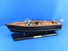 Wooden Chris Craft Triple Cockpit Model Speedboat 20""