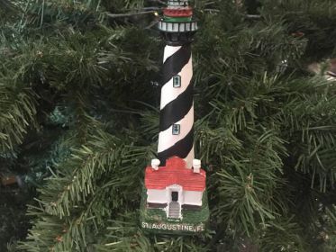 St. Augustine Lighthouse Christmas Tree Ornament 7""