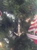 Chrome Admiralty Anchor Christmas Ornament 6""