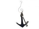 Chrome Admiralty Anchor Christmas Ornament 6""