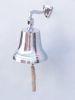 Chrome Hanging Ship's Bell 15""