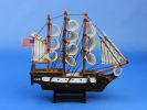 Wooden USS Constitution Tall Model Ship 7""