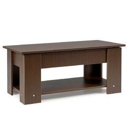 Coffee Table with Lift-up Desktop and Hidden Storage
