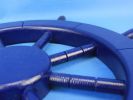 Dark Blue Decorative Ship Wheel 18""