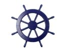 Dark Blue Decorative Ship Wheel 18""