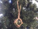 Green Japanese Glass Ball Fishing Float Decoration Christmas Ornament 2""