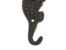 Cast Iron Seahorse Hook 5""