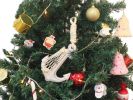 Wooden Whitewashed Decorative Anchor Christmas Tree Ornament