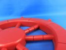 Red Decorative Ship Wheel 18""