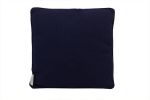 Navy Blue and White Seahorse Pillow 16""