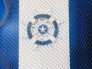 Rustic Dark Blue And White Decorative Ship Wheel With Starfish 12""