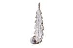 Whitewashed Cast Iron Decorative Feather Hook 6""