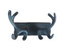 Cast Iron Antler Double Hook 8""