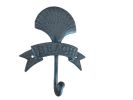 Cast Iron Seashell Beach Hook 8""
