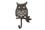 Cast Iron Owl Hook 6""