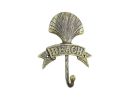 Rustic Gold Cast Iron Seashell Beach Hook 8""