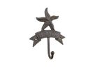 Cast Iron Starfish Beach Hook 8""