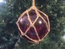 Red Japanese Glass Ball Fishing Float Decoration Christmas Ornament 4""