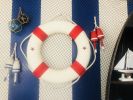 Classic White Decorative Lifering with Red Bands 20""
