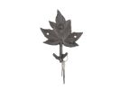 Cast Iron Maple Tree Leaves Decorative Metal Tree Branch Hooks 6.5""