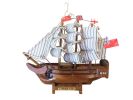 Wooden HMS Bounty Model Ship Christmas Tree Ornament