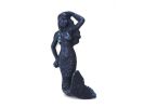 Rustic Dark Blue Cast Iron Mermaid Hook 6""