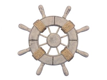 Rustic Decorative Ship Wheel 9""