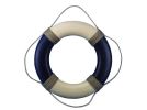Vintage Blue and White Decorative Life Ring 20""