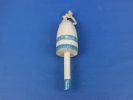 Wooden Vintage Light Blue Decorative Lobster Trap Buoy 7""
