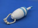 Wooden Vintage Light Blue Decorative Lobster Trap Buoy 7""