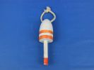 Wooden Vintage Orange Decorative Lobster Trap Buoy 7""