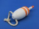 Wooden Vintage Orange Decorative Lobster Trap Buoy 7""