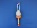 Wooden Vintage Orange Decorative Lobster Trap Buoy 7""