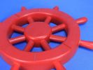 Red Decorative Ship Wheel 12""
